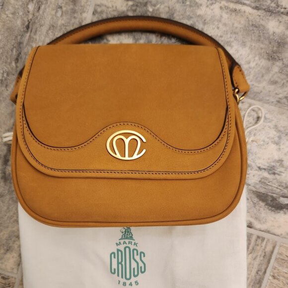 Mark Cross Christy Nubuck top handle/ crossbody bag NEW - Picture 4 of 7